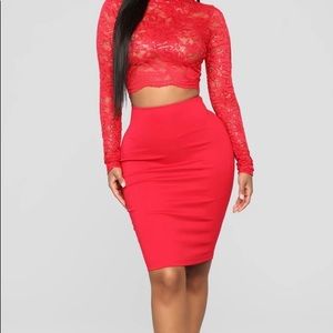Red Lace dress